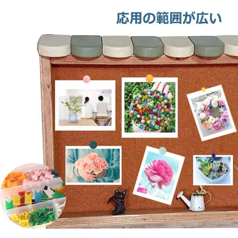 画鋲 画びょう プッシュピン 押しピン ライン模様 紙 フォト ファイル カード アルバム ポスター 固定用 装飾用 書類整理 保存ケース付 84 Off