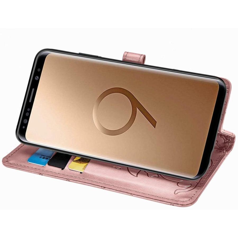 Yoking Samsung Galaxy S9 ケース 手帳型 かわいい 猫 ギャラクシーs9 手帳型ケース 犬 Sc 02k ケース 手 最安値挑戦