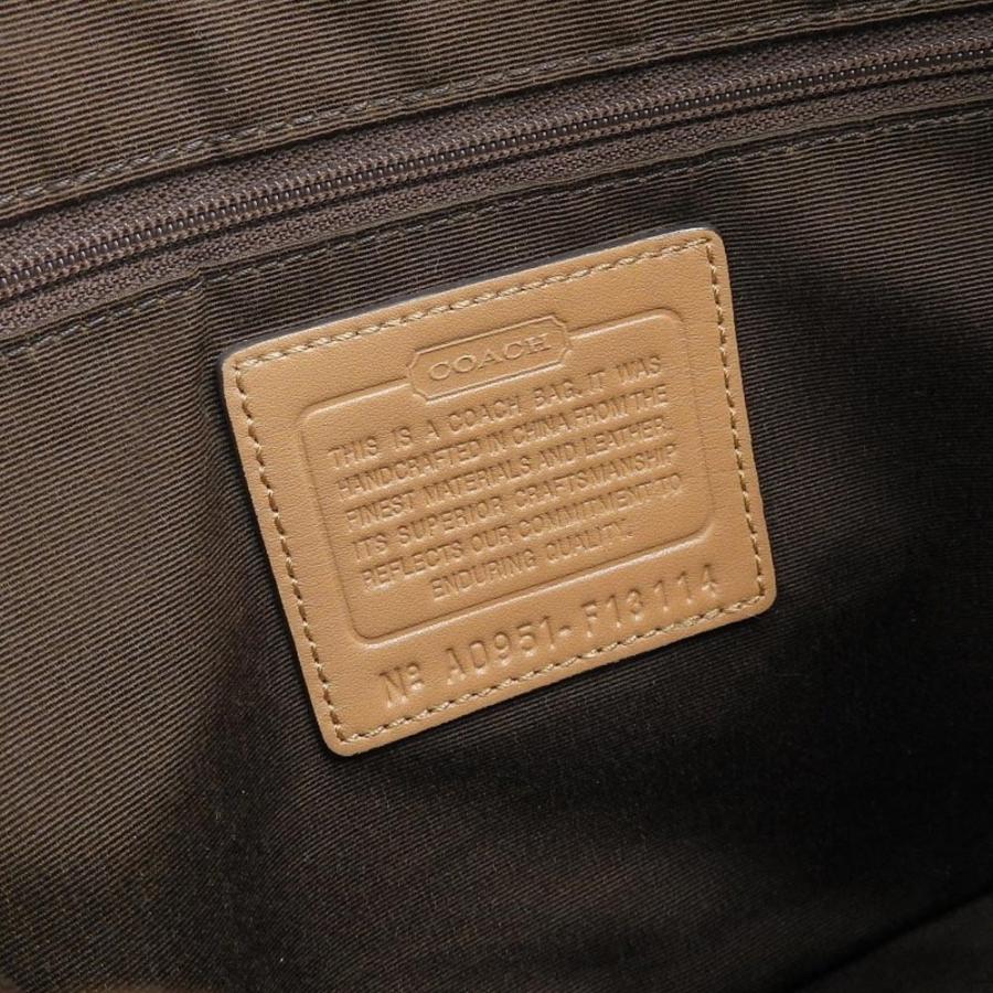 COACH（コーチ） シグネチャー ワンショルダーバッグ キャンバス 茶