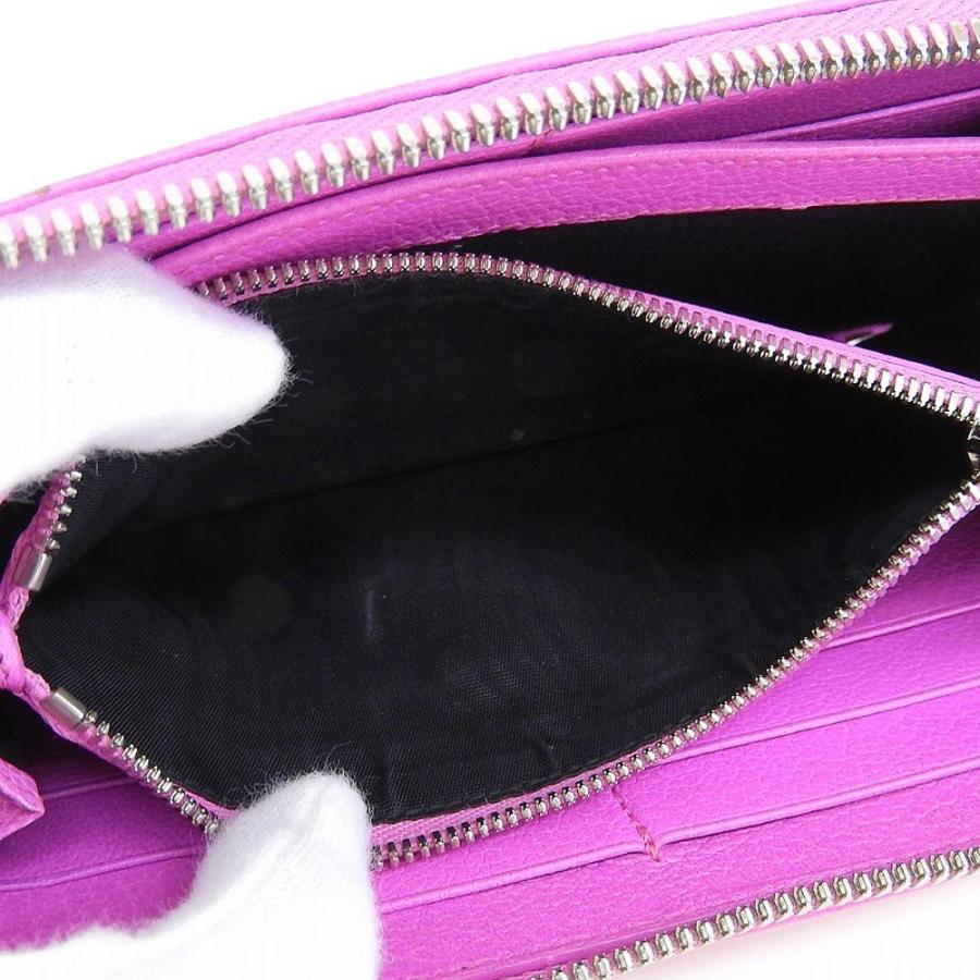 ［美品］BALENCIAGA メタリックエッジ 長財布 ラウンドファスナー BALENCIAGA（バレンシアガ） クラシック メタリック エッジ