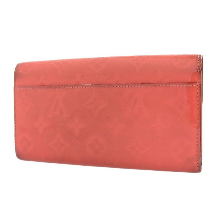 【本物保証】 ルイヴィトン LOUIS VUITTON ヴェルニ ポルトフォイユ サラ ホック付 長財布 ホットピンク M90313 ルイヴィトン LOUIS VUITTON ヴェルニ ポルトフォイユ サラ ホック付