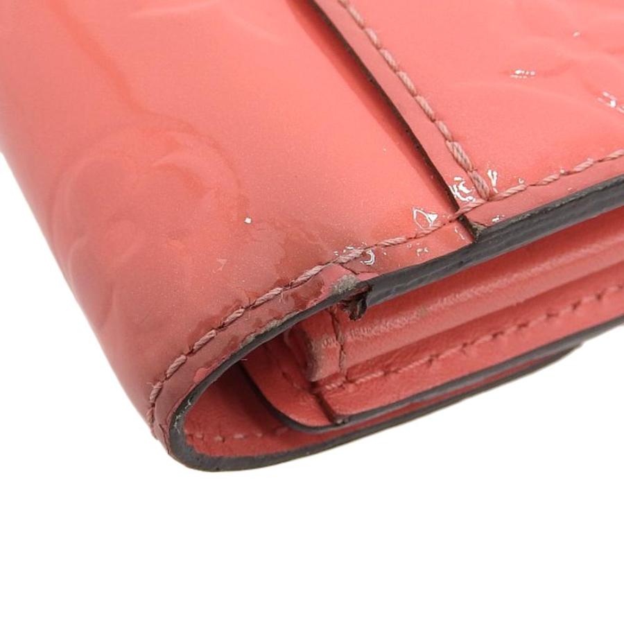 【本物保証】 ルイヴィトン LOUIS VUITTON ヴェルニ ポルトフォイユ サラ ホック付 長財布 ホットピンク M90313 ルイヴィトン LOUIS VUITTON ヴェルニ ポルトフォイユ サラ ホック付