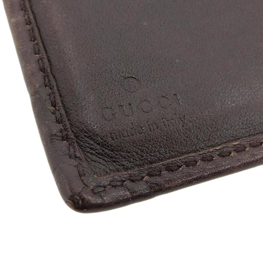 【本物保証】 グッチ GUCCI グッチシマリボン ダブルホック折財布 レザー 茶 167465 グッチシマ グッチ GUCCI グッチシマリボン ダブルホック折財布 レザー