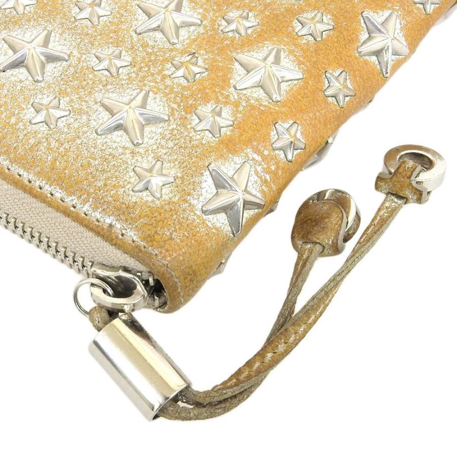 ジミーチュウ 長財布 フィリッパ ゴールド JIMMY CHOO（ジミーチュウ） フィリッパ ラウンドファスナー 長財布