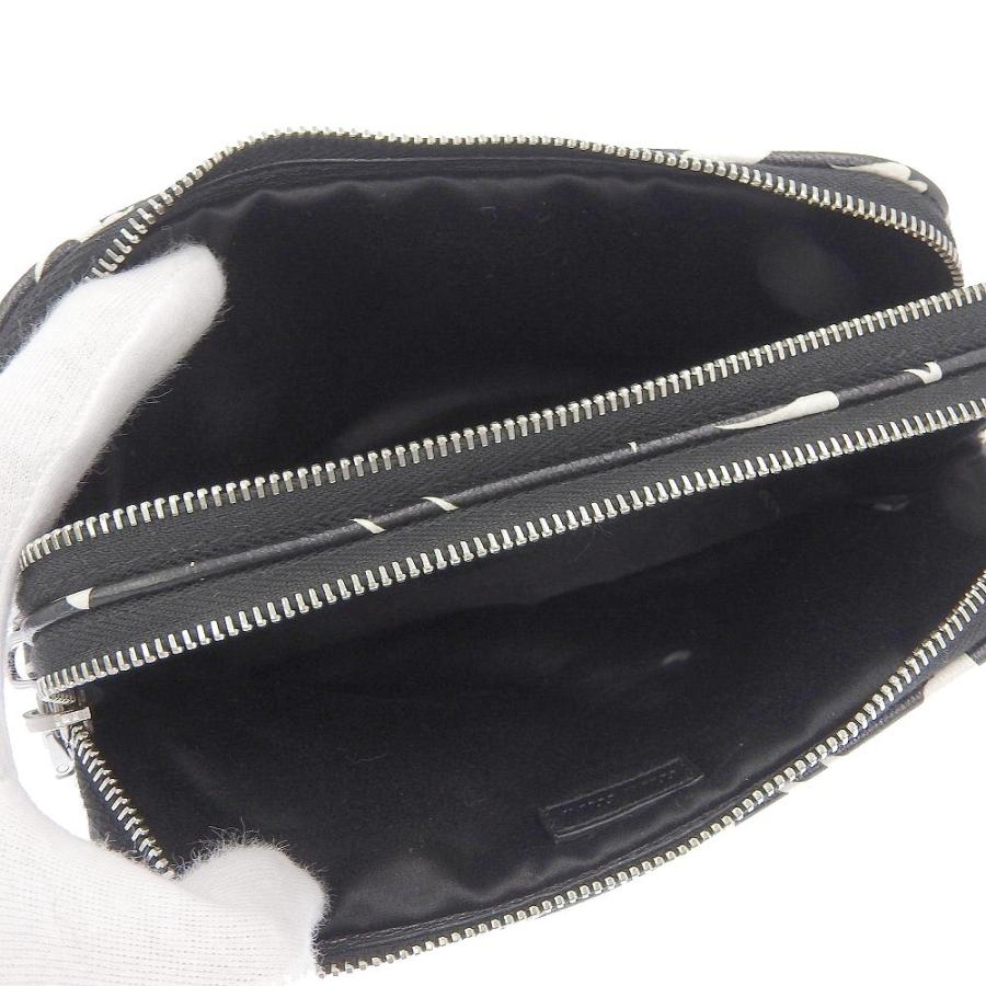 【本物保証】 美品 ミュウミュウ MIUMIU ショルダーバッグ レザー 黒 白 5ZH011 MIU MIU - 【本物保証】 美品 ミュウミュウ MIUMIU ショルダーバッグ