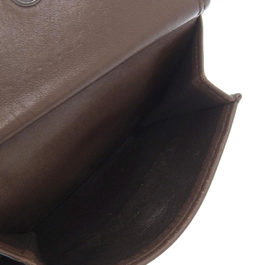 【本物保証】 ボッテガヴェネタ BOTTEGA VENETA イントレチャート 二つ折り 財布 レザー 茶 113112 本物保証】 ボッテガヴェネタ BOTTEGA VENETA イントレチャート 二