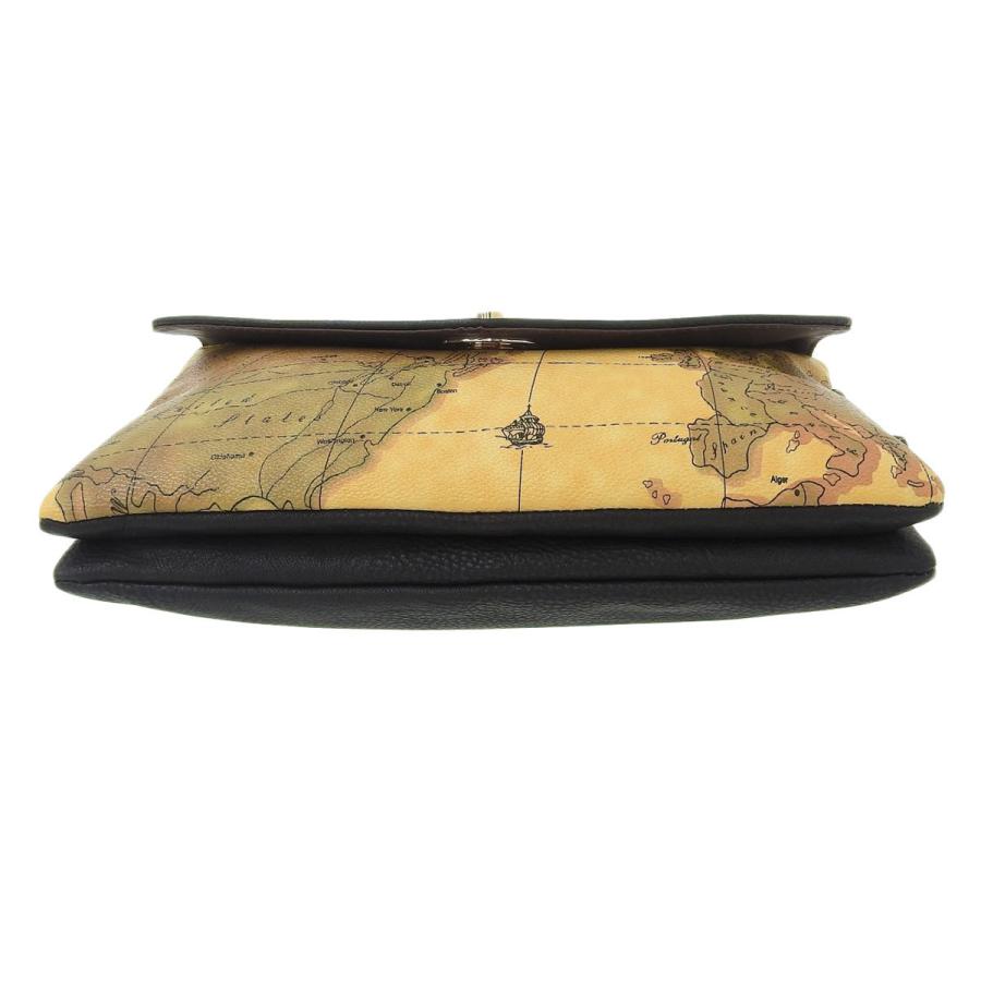 ✨️極美品✨️ ORBE VOYAGE ショルダーバッグ ミニウォレット 地図柄 オルベボヤージュ ORBE VOYAGE 2WAYバッグ 世界地図柄 ブラウン系 黒