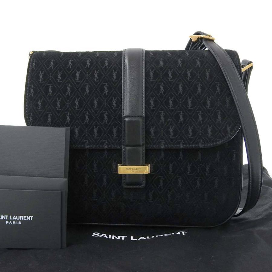 イヴサンローラン YSL サッチェル ショルダーバッグ スエード 黒 568604 本物保証 布袋付 美品 : tk20a0930059 :  高島屋質店 - 通販 - Yahoo!ショッピング