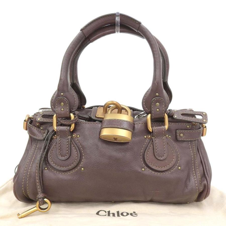 クロエ Chloe パディントン ハンドバッグ レザー 茶 布袋付 本物保証 美品 Tkb 高島屋質店 通販 Yahoo ショッピング