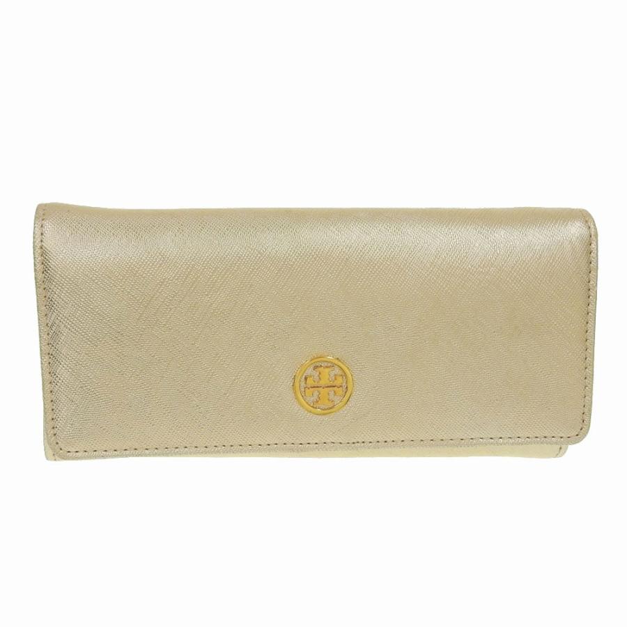 トリーバーチ Tory Burch ホック付 ロゴ 長財布 レザー ゴールド 本物保証 美品 Tkb 高島屋質店 通販 Yahoo ショッピング