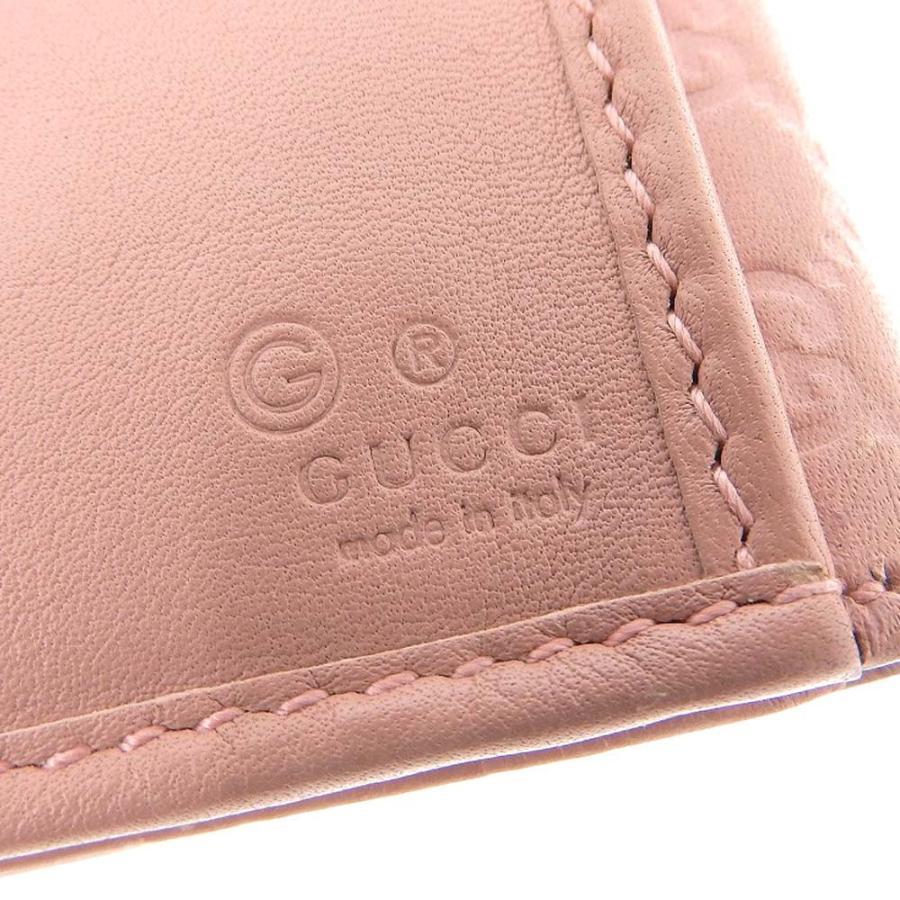 GUCCI（グッチ） マイクログッチシマ ダブルホック 長財布 レザー