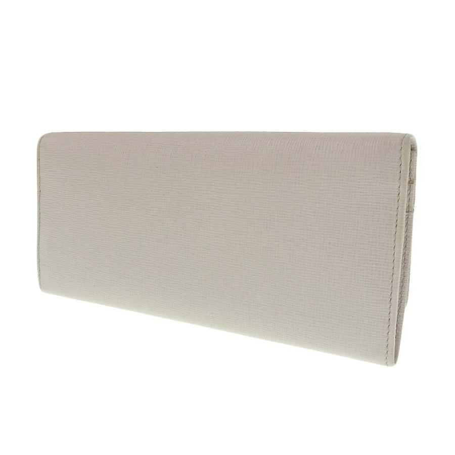 FENDI フェンディ 財布 バイザウェイ 8M0251 グレージュ レザー レディース 二つ折り 長財布 ゴールド金具 超美品【本物保証】 FENDI（フェンディ） 長財布 8M0251 AAJD レディース 立体FFロゴ