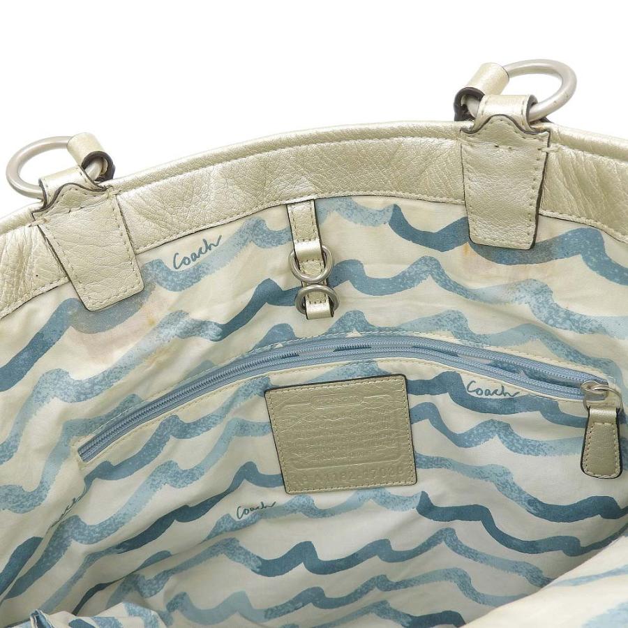 COACH（コーチ） オプアート トートバッグ キャンバス レザー ビジュー 