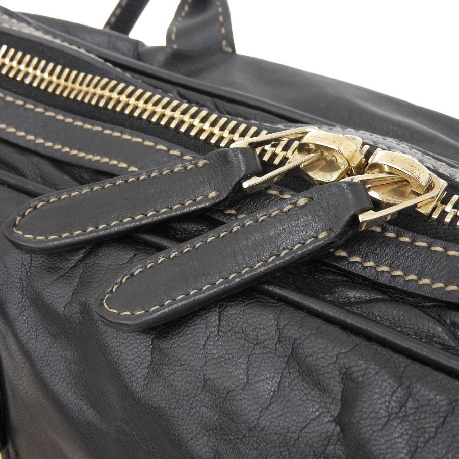 GUCCI グッチ ハンドバッグ レザー ブラック 169971 467891 布袋 GUCCI グッチ ハンドバッグ レザー ブラック 169971 467891 布袋