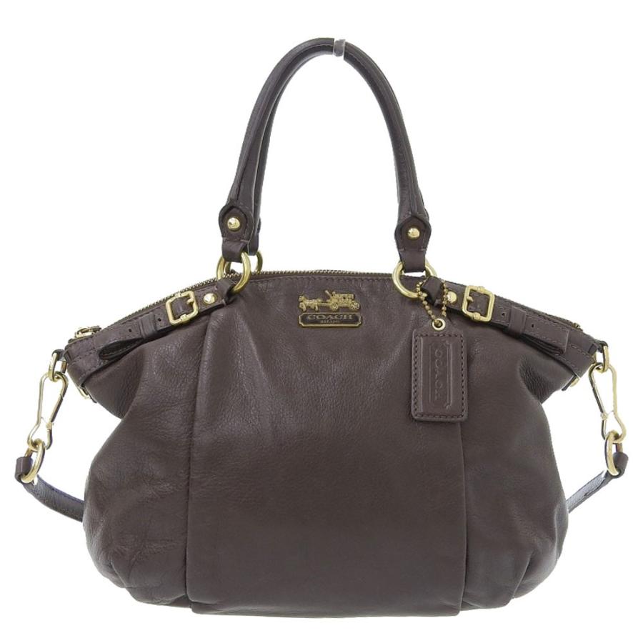 COACH コーチ 2WAY バッグ レザー ブラウン ゴールド金具 18609
