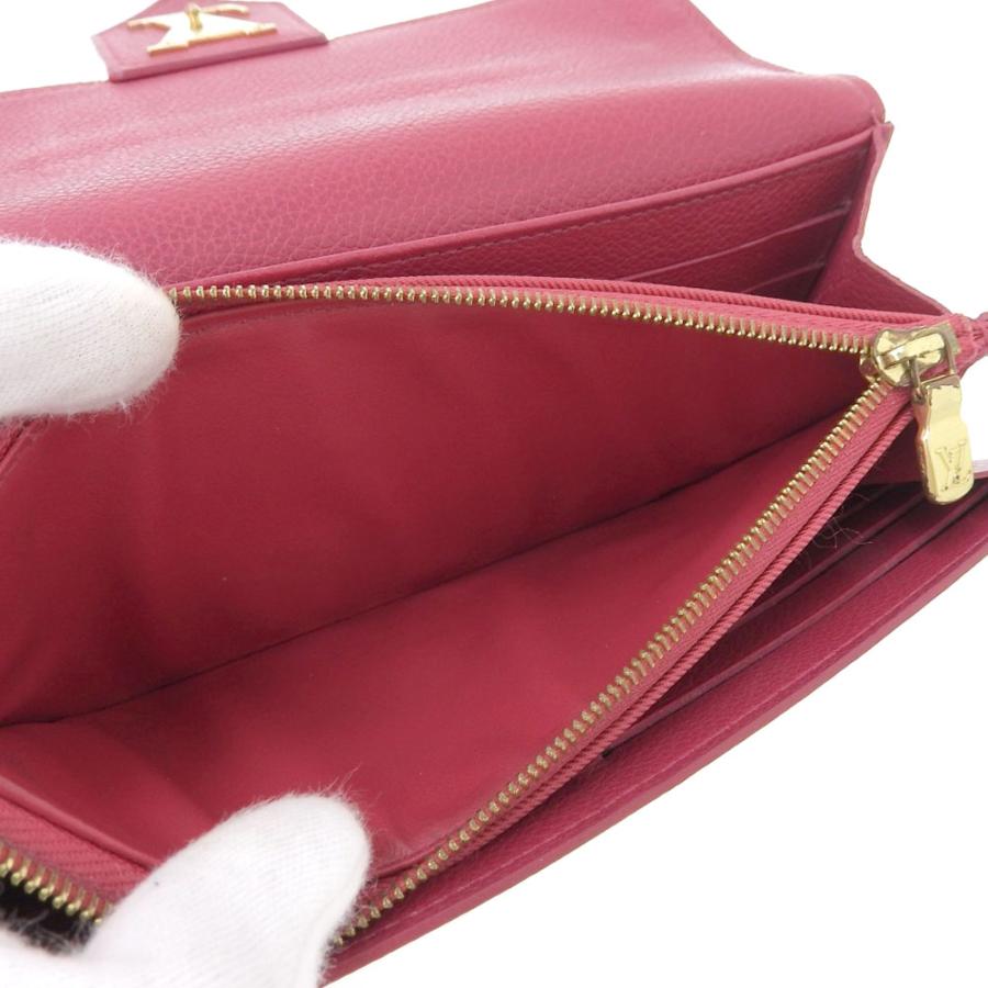 ■新同■　ルイヴィトン ポルトフォイユ ロックミー 長財布 トリヨン レザー ピンク M61277 箱 【274701】〇 LOUIS VUITTON - □新同□ ルイヴィトン ポルトフォイユ ロックミー 長