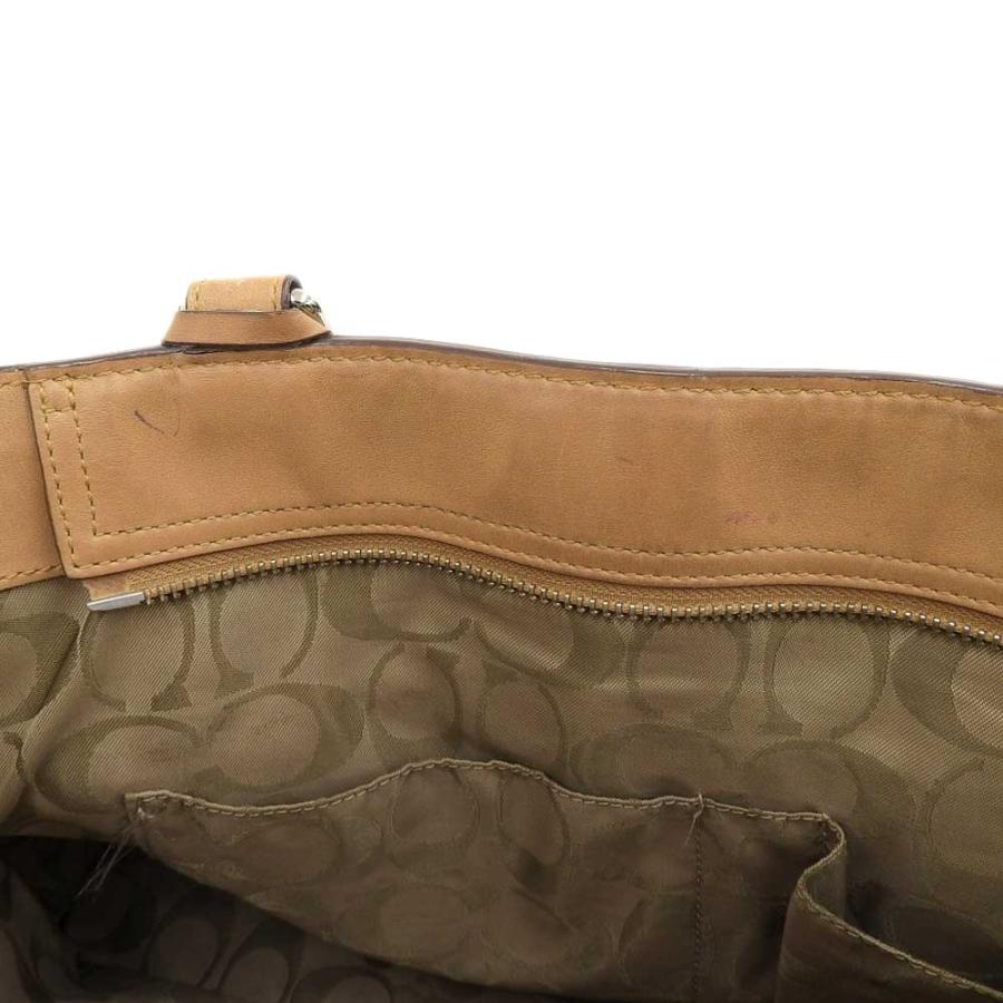 COACH（コーチ） トートバッグ ライトブラウン シルバー金具 F08A71