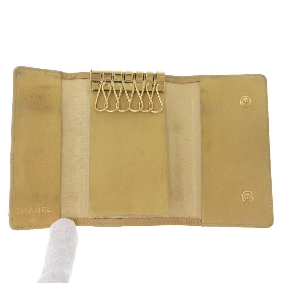 キャビアスキン シャネル CHANEL ココマーク 6連キーケース 鍵入れ