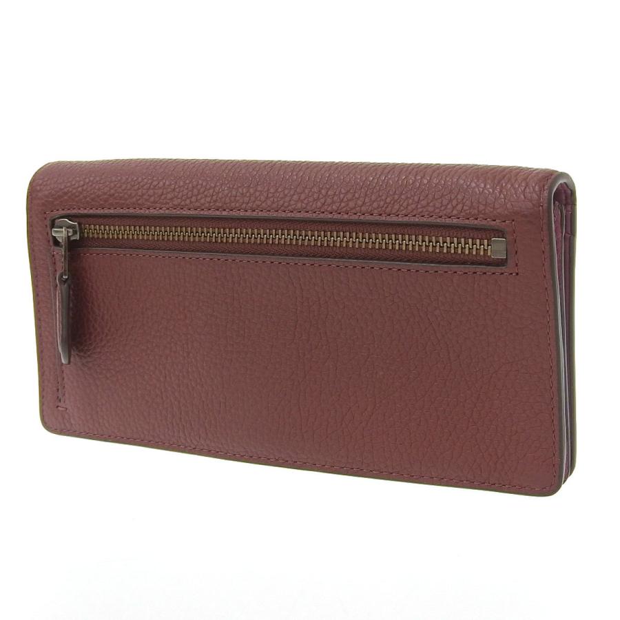 【本物保証】 コーチ COACH ロゴ ホック付 長財布 二つ折り レザー ブラウン 23590 COACH（コーチ） ロゴ ホック付 長財布 二つ折り レザー ブラウン