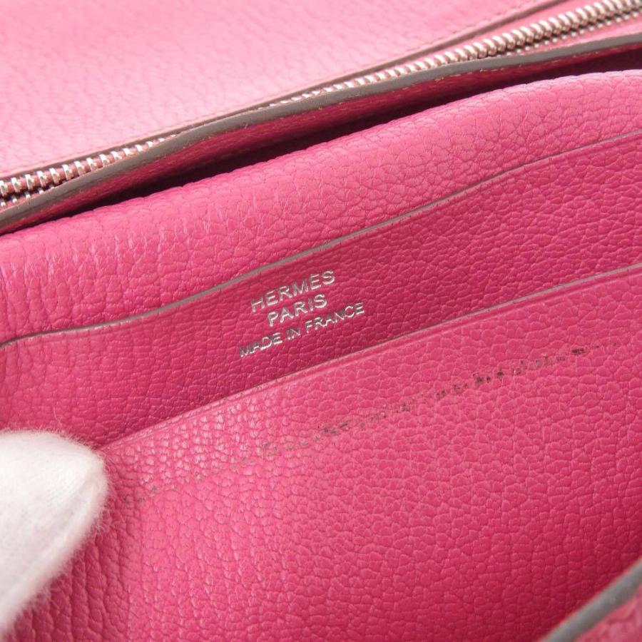 HERMES（エルメス） ベアン 三つ折財布 シェーブル フューシャピンク