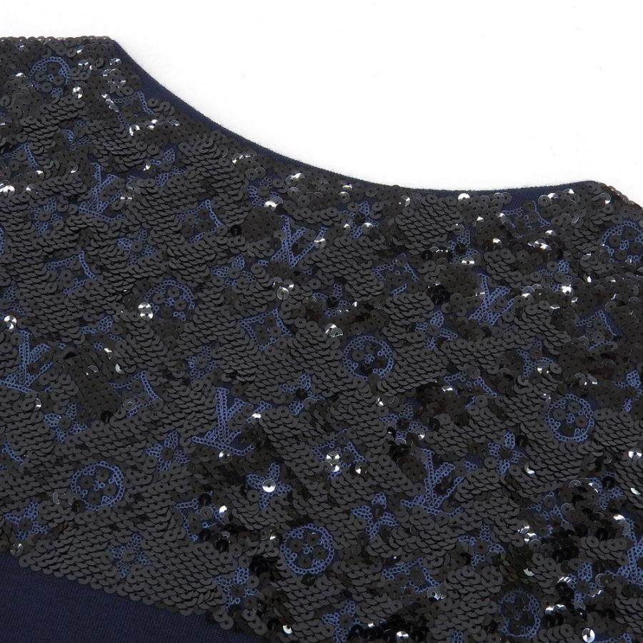 ルイヴィトン Louis Vuitton モノグラムスパンコール ワンピース ウール カシミヤ 紺 サイズm パーティ 結婚式 ドレス 本物保証 超美品 Tkb 高島屋質店 通販 Yahoo ショッピング