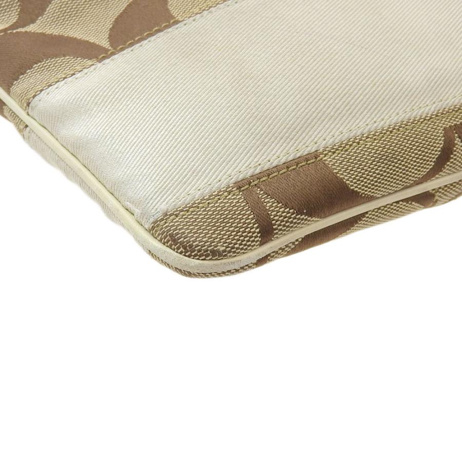 COACH（コーチ） シグネチャー ショルダーバッグ キャンバス ブラウン