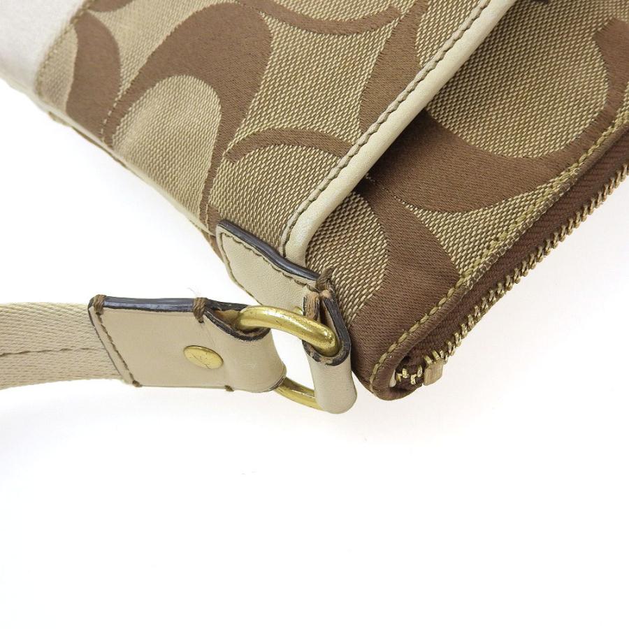 COACH（コーチ） シグネチャー ショルダーバッグ キャンバス ブラウン