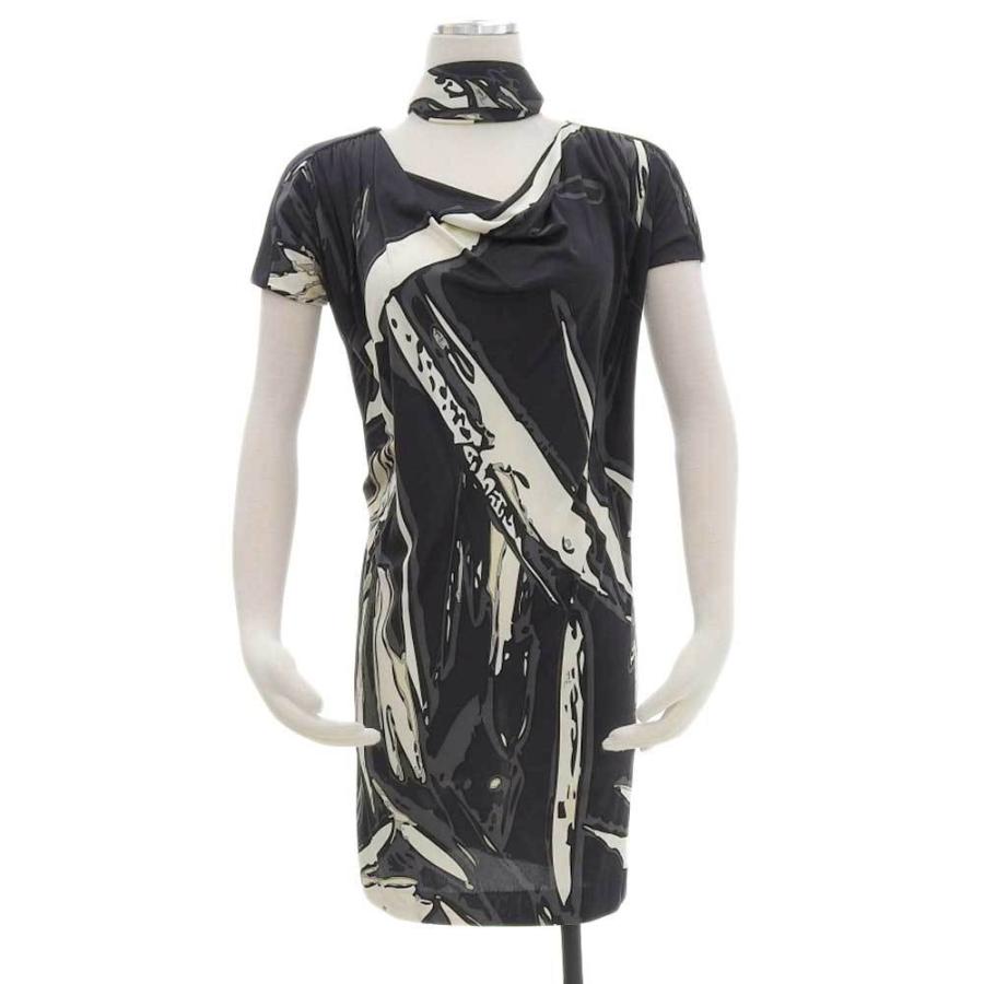 エミリオプッチ Emilio Pucci ワンピース シルク ブラック 38 幾何学模様 本物保証 美品 Tkb 高島屋質店 通販 Yahoo ショッピング