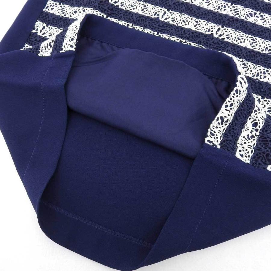 LOUIS VUITTON（ルイ・ヴィトン） モノグラム ボーダー レース Tシャツ