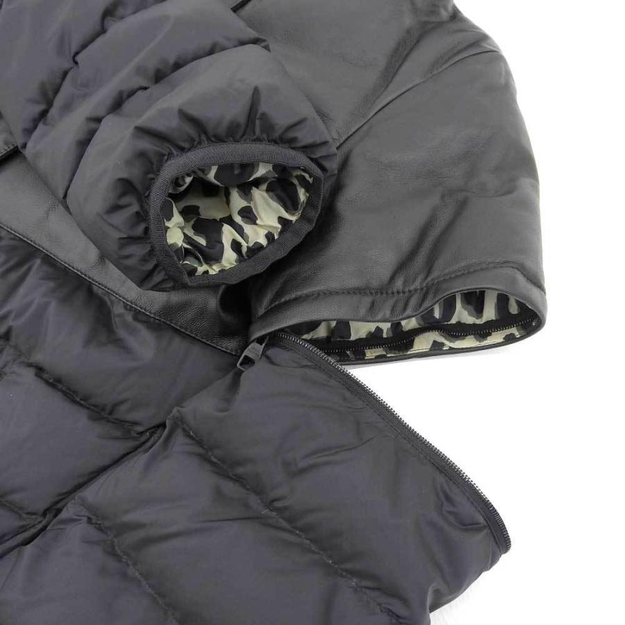 LOUIS VUITTON ルイヴィトン ダウン コート ブラック ネイビー LV  