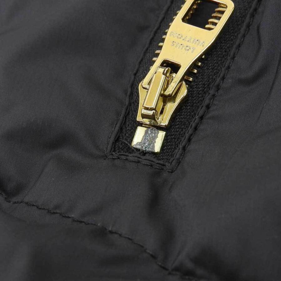 LOUIS VUITTON ルイヴィトン ダウン コート ブラック ネイビー LV  