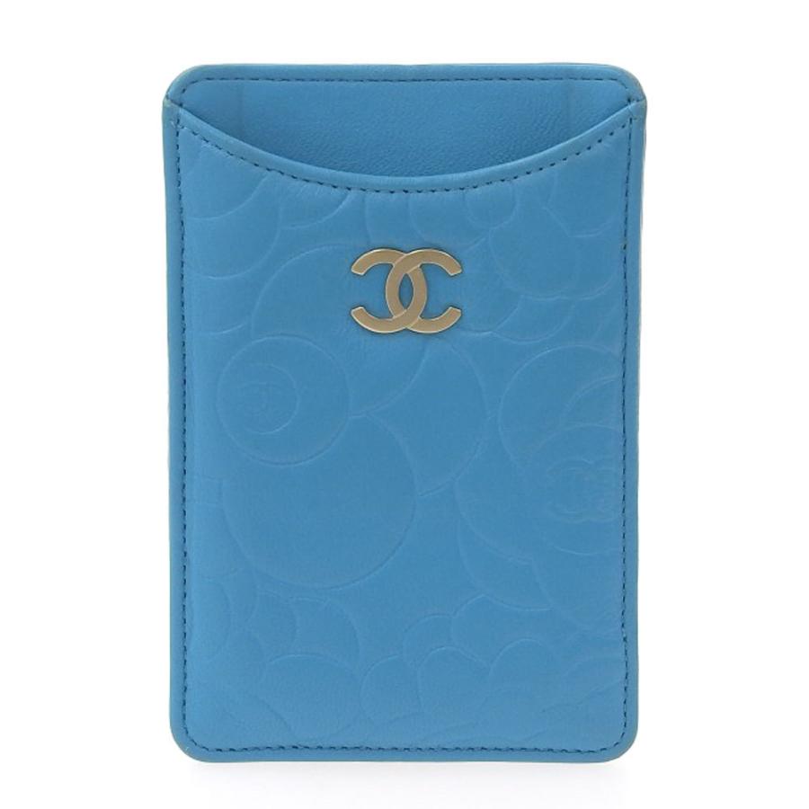 シャネル Chanel カメリア ココマーク Iphone4用 スマホケース レザー ブルー系 A 15番台 シール付 本物保証 美品 Tkb 高島屋質店 通販 Yahoo ショッピング