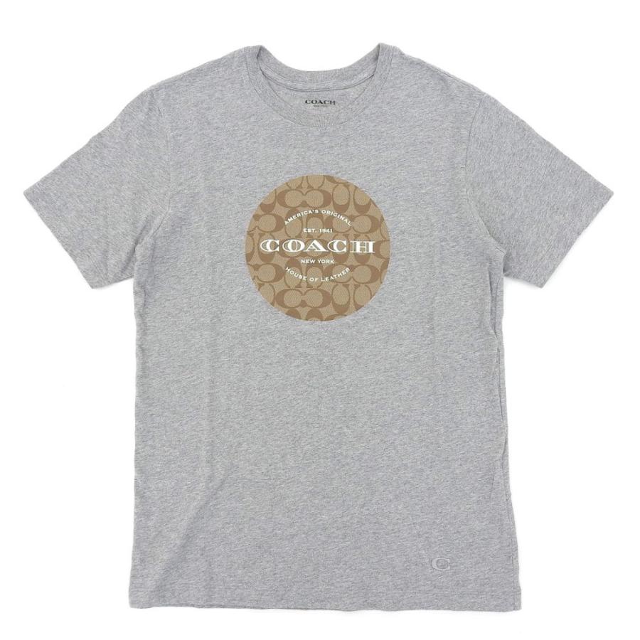 COACH コーチ シグネチャー Tシャツ コットン グレー XS F33780