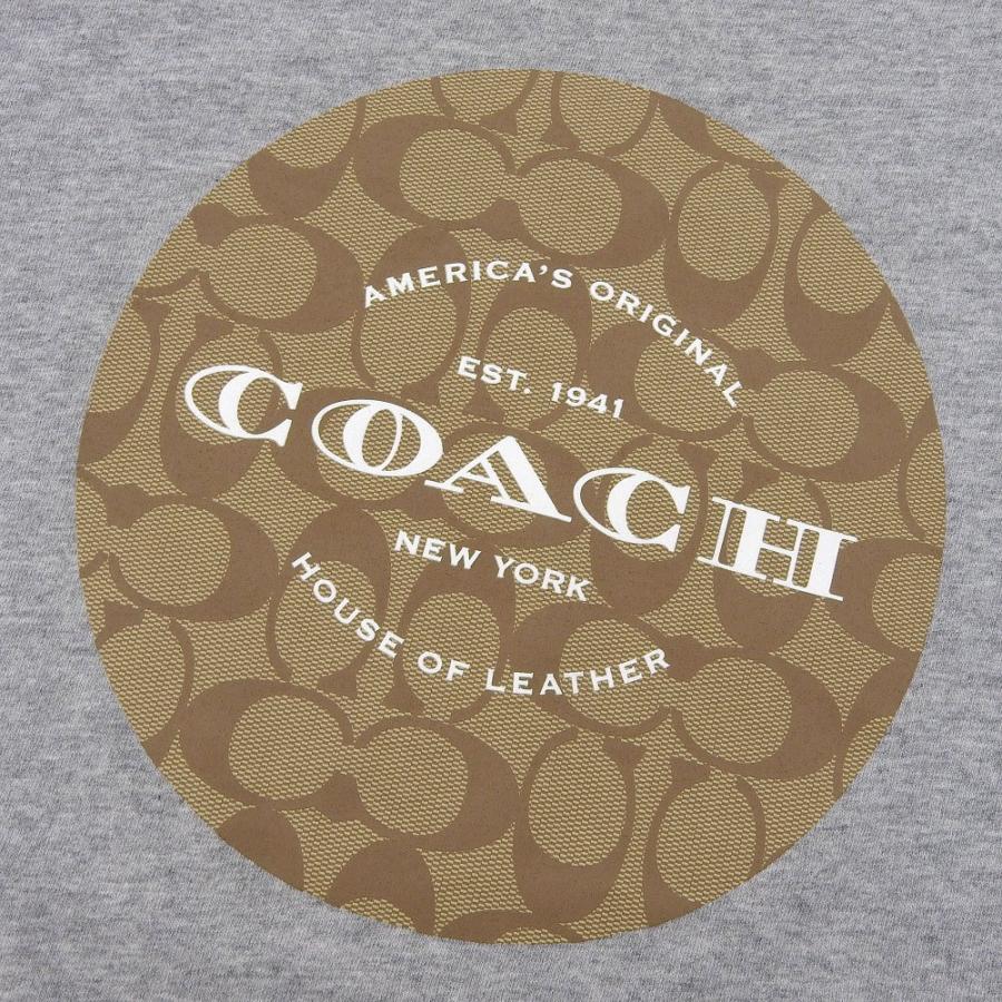 コーチ COACH シグネチャー Tシャツ コットン グレー XS F33780