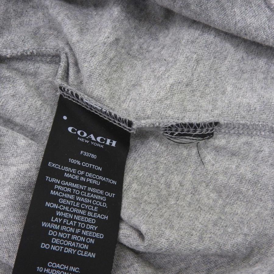 COACH - 【本物保証】 超美品 コーチ COACH シグネチャー Tシャツ コットン グレー XS F33780 COACH（コーチ） シグネチャー Tシャツ コットン グレー XS F33780