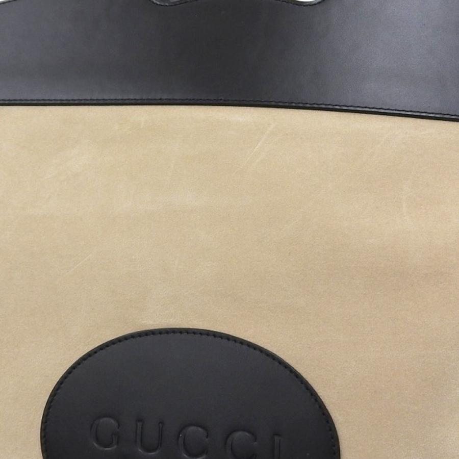 GUCCI（グッチ） GUCCI GG ロゴ ハンドバッグ スエード ベージュ 002