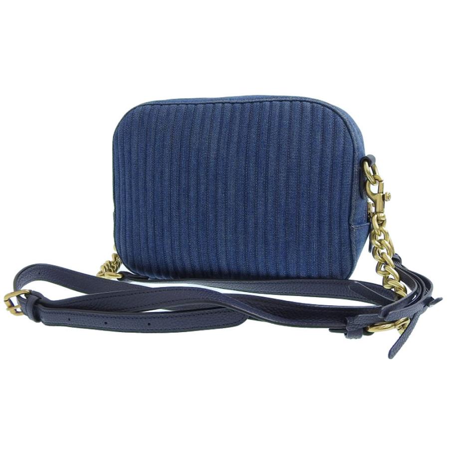 COACH（コーチ） デニム キルテッドスタッズ ショルダーバッグ ブルー