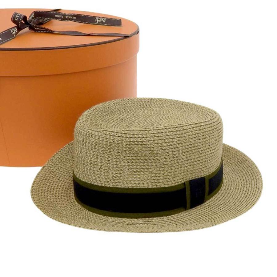 限定価格セール エルメス Hermes 麦わら帽子 ペーパー ベージュ サイズ57 ハット 高級 帽子 本物保証 箱付 美品 国産 Kuljic Com