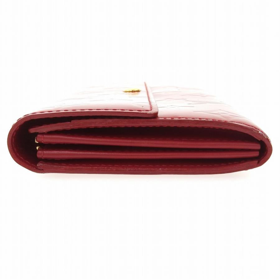 【本物保証】 ルイヴィトン LOUIS VUITTON モノグラム ヴェルニ ポルトフォイユ サラ ホック付長財布 ポムダムール M93530 LOUIS VUITTON（ルイ・ヴィトン） モノグラム ヴェルニ ポルトフォイユ