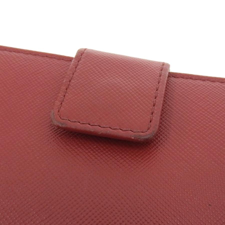 PRADA プラダ ラウンドファスナー長財布 レザー 赤 レッド PRADA プラダ ラウンドファスナー長財布 レザー 赤 レッド