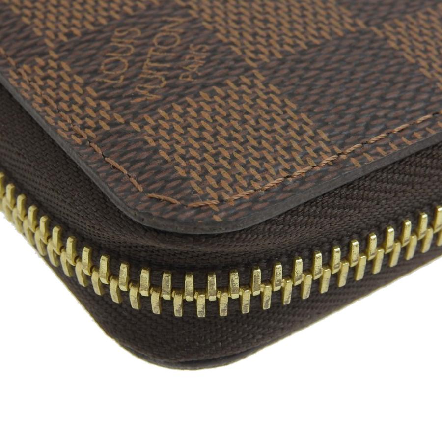 【本物保証】 超美品 ルイヴィトン LOUIS VUITTON ダミエ ジッピーウォレット ラウンドファスナー長財布 エベヌ ローズバレリーヌ N60046 ジッピー・ウォレット ルイヴィトン LOUIS VUITTON ダミエ ジッピー