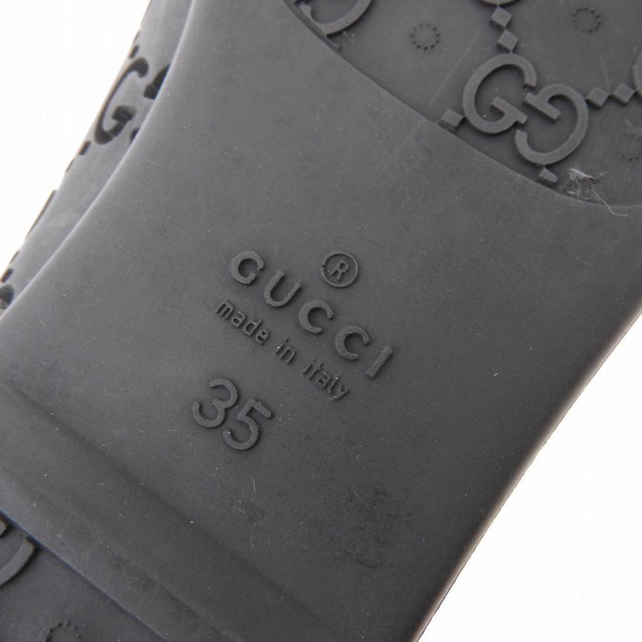 グッチ Gucci グッチ柄 フラットシューズ パンプス ラバー 黒 サイズ35 Gg 靴 本物保証 箱付 Tkb 高島屋質店 通販 Yahoo ショッピング
