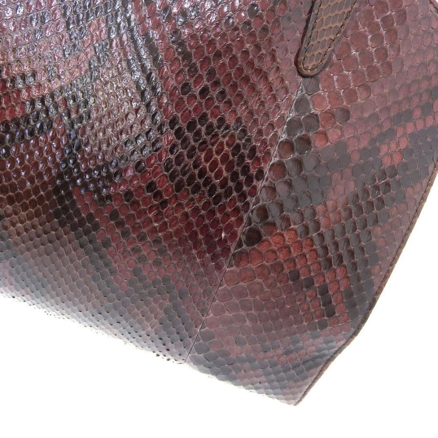 GUCCI（グッチ） ハンドバッグ パイソン ボルドー系 000 2058 0569 0 