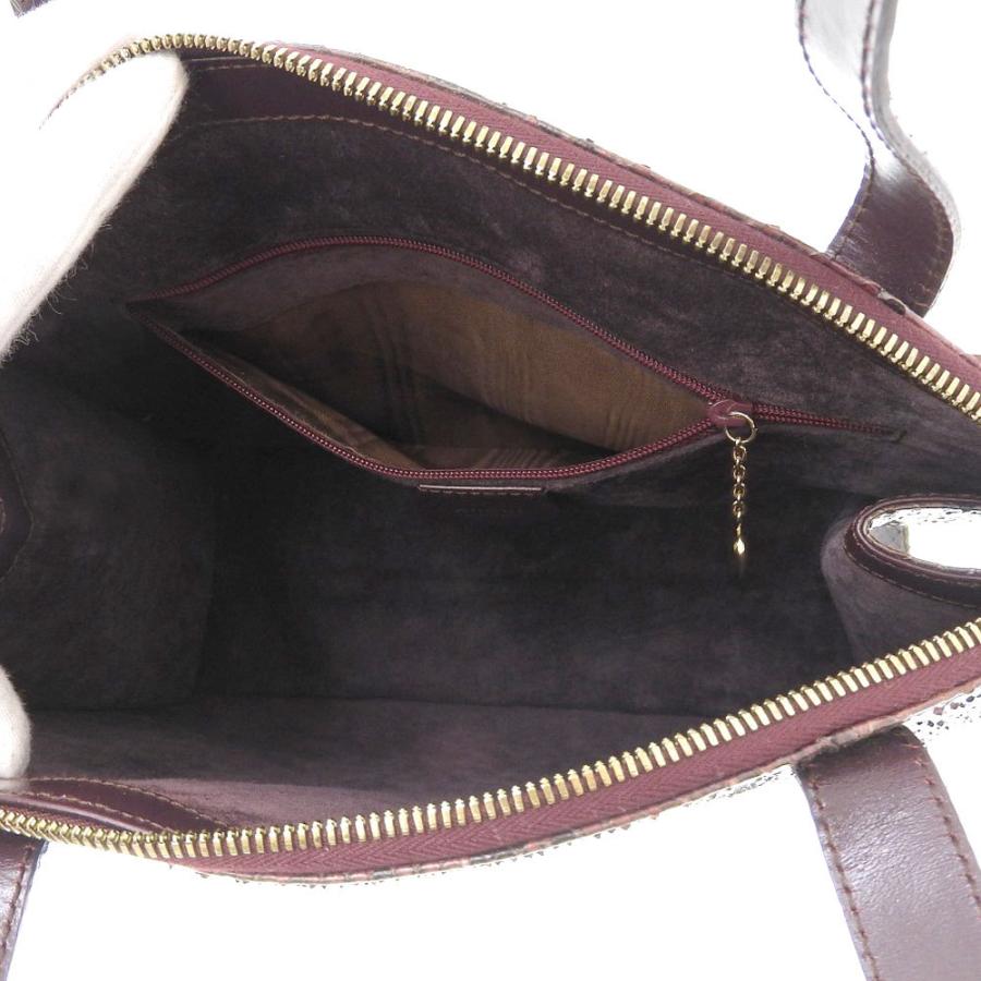 GUCCI（グッチ） ハンドバッグ パイソン ボルドー系 000 2058 0569 0 