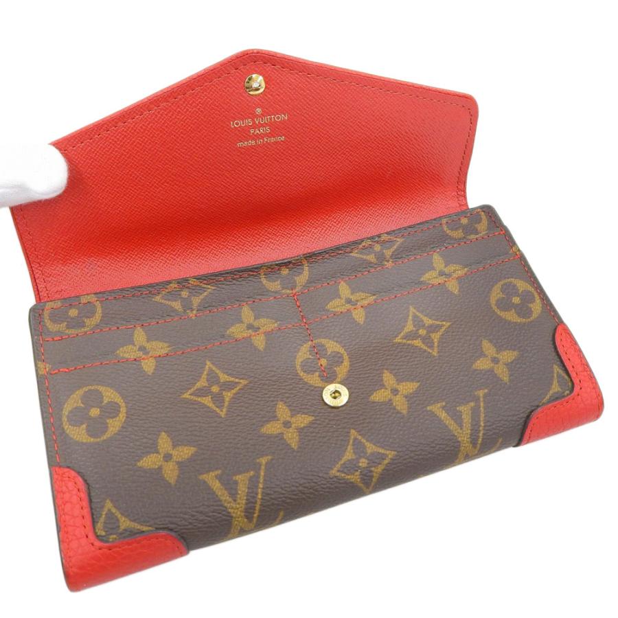 ルイヴィトン Louis Vuitton モノグラム ポルトフォイユ サラ レティーロ ホック付長財布 スリーズ 赤 M 本物保証 Tk21a 高島屋質店 通販 Yahoo ショッピング
