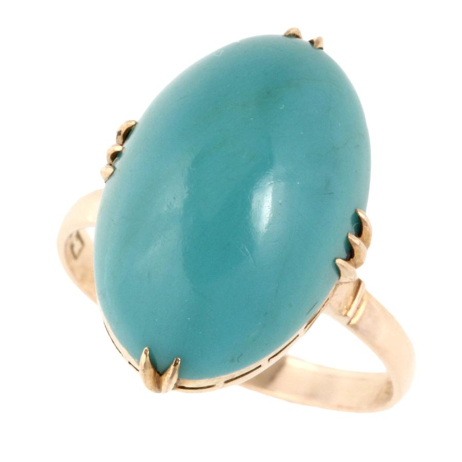 リング K18pg ターコイズ トルコ石 14号 ノーブランド No Brand 本物保証 鑑付 超美品 Tk21b 高島屋質店 通販 Yahoo ショッピング
