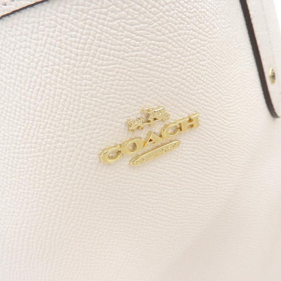 COACH（コーチ） シグネチャー リバーシブル トートバッグ PVC 白 茶