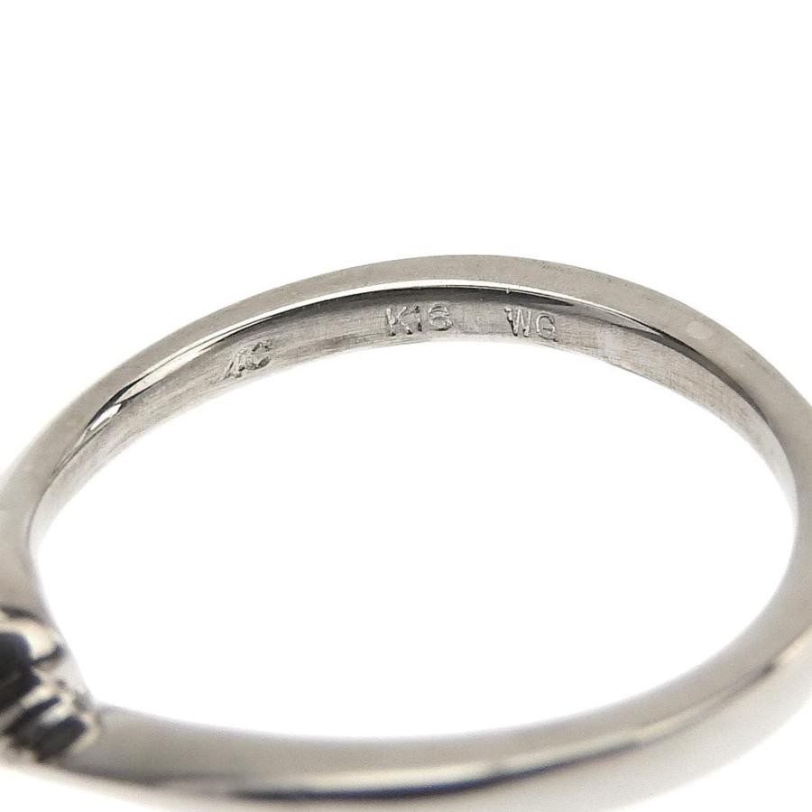 ヨンドシー 4℃ 一粒ダイヤ リング 指輪 K18WG ダイヤモンド 0.151ct 8  