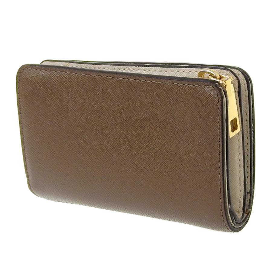 【本物保証】 マークジェイコブス MARC JACOBS SNAP SHOT L字ファスナー 二つ折り財布 レザー ベージュ系 M0014281 THE SNAPSHOT マークジェイコブス MARC JACOBS SNAP SHOT L字