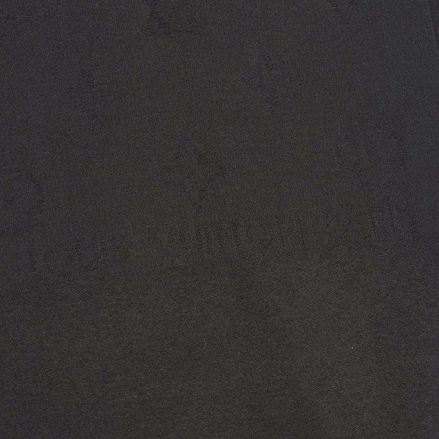 LOUIS VUITTON（ルイ・ヴィトン） モノグラム スカーフ シルク 黒 本物
